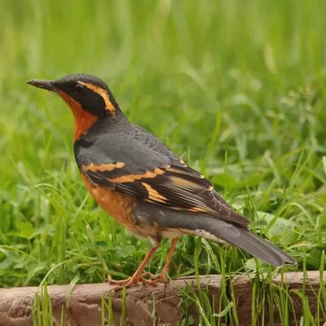 Male Varied Thrush (Species=Ixoreus naevius) - Bird Id - Bird ...